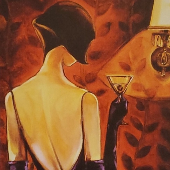 Martini Girl 🍸 Art on Canvas | 28”H x 20”W x 1”D - Picture 2 of 5